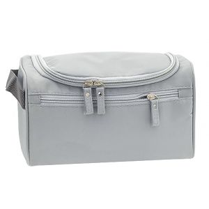 ONEGenug Trousse de toilette de voyage Sac de toilette homme et femme Trousse de maquillage &agrave; suspendre Sac de toilette pour gar&ccedil;ons et filles, gris (Vianber, neuf)