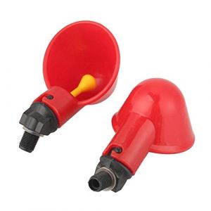 Lsaardth 10 PCS Abreuvoir Poules Abreuvoir à Poulet en Plastique, Tasse à Boire de l'eau de volaille Abreuvoir Poulet Automatique pour Poule Volaille Canards Oiseau (ssssushangmao, neuf)