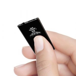 Micro Espion - Le Plus Petit Enregistreur Vocal Ultra-Compact (4x2 cm, 5 mm d'épaisseur) - Discret et Idéal pour Réunions, Voiture, Surveillance et Conférences (T10-services, neuf)