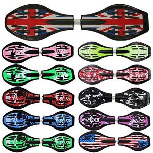 FunTomia® Waveboard Charge Max 120 kg, avec roulement Mach1 + Sac et CD Inclus (Great Britain/Drapeau) (S+S Sportartikel GmbH, neuf)