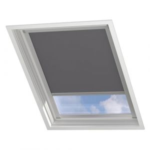 Radeco&reg; Store de fen&ecirc;tre de Toit - Occultant - Gris Clair - Compatible avec Velux: UK08 (WINDOW-DECORATIONCOM, neuf)