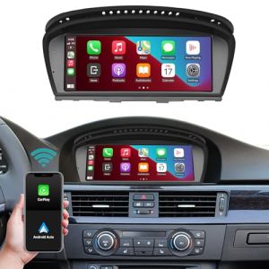 Ninetom Autoradio 8,9 Pouces, Prise en Charge de CarPlay/Android Auto/Mirrorlink/Navigation pour BMW CIC Série 3/5 E60 E61 E90 E91 E92 (2010-2012), Récepteur autoradio à écran Tactile de Voiture (Ninetom, neuf)