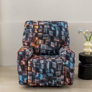 LiveGo Housse de fauteuil inclinable en jacquard extensible pour fauteuil inclinable 1, 2, 3 places, protection de meubles lavable pour Lazyboy, fauteuils &eacute;lectriques, et housses de canap&eacute; r&eacute;sistantes (chaowuuk, neuf)