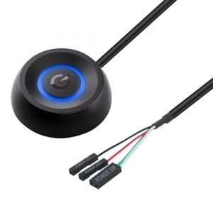 LEIBOCHAO PC Interrupteur d'alimentation, Interrupteur Ordinateur de Bureau d'alimentation Externe Démarrage à Distance, Ordinateur Carte Mère Bouton de Commutation Rallonge, Bouton Power Allumage PC (guangzhoushuangfengmaoyiyouxiangongsi, neuf)