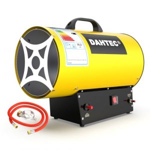 DAHTEC Chauffage d'appoint Gaz 30 kW Canon &agrave; Chaleur Radiateur Soufflant &agrave; Gaz Chauffage Radiant Souffleur d'air Chaud de Chantier, Jaune (DAHTEC-EU, neuf)