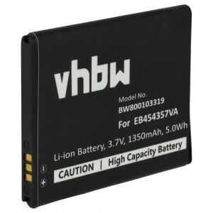 vhbw Batterie Compatible avec Samsung Galaxy GT-S5300, GT-B5510, GT-S5360, GT-S5301, GT-6102 t&eacute;l&eacute;phone Portable (1300mAh, 3,7V, Li-ION) (ElectroPapa, neuf)