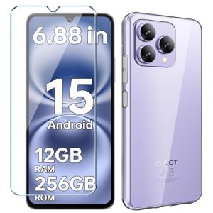 Xiangyun Coque pour Cubot A40 Etui avec Film de Verre Tremp&eacute; Protection &eacute;cran, Transparent Anti-Vibration et Glisse Silicone Bumper TPU Souple Cover Housse Clear Case (6.88") (ZeMin, neuf)
