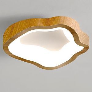 TOKTOP Plafonnier LED En Bois 12W Nuages Lampe de Plafond Modernes Creative Éclairage Luminaire Intérieur Lustre pour Chambre d'Enfants Salon Cuisine, Lumière Blanche, 20CM (Arbodary, neuf)