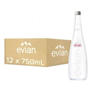 evian Lot de 12 verres à eau minérale naturelle 750 ml (B.L.K, neuf)