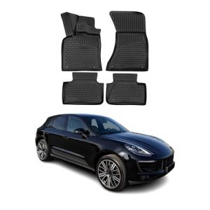 OMAC Tapis de Sol Compatible avec Porsche Macan 2014-2024 en Caoutchouc Noir (omacfrance, neuf)