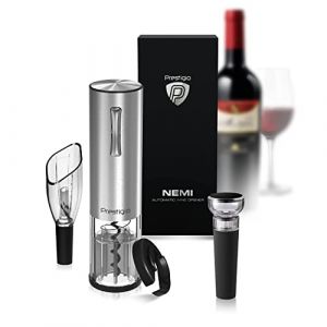 Prestigio Nemi Ouvre-bouteille de Vin Automatique - Tire-bouchon &eacute;lectrique Rechargeable avec A&eacute;rateur Bouchon de Vide et Coupe-papier Cadeau Parfait (egenta.shop, neuf)