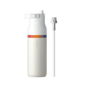 LARQ Bouteille Swig Top 1 L -Bouteille &agrave; large goulot en acier inoxydable &agrave; isolation sous vide | Garde l&rsquo;eau froide | Bouteille d&rsquo;eau r&eacute;utilisable pour le sport et les voyages | Granite White (LARQ, Inc., neuf)