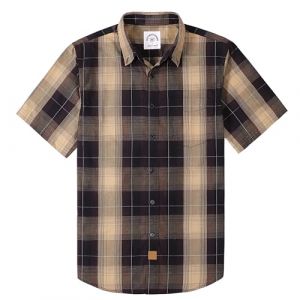 Dubinik&reg; Chemise Homme Manches Courtes Carreaux De Travail Poche Casual &Eacute;t&eacute; Chemisette Homme Bouton Chemise Carreaux Homme (Dubinik&reg;EU, neuf)