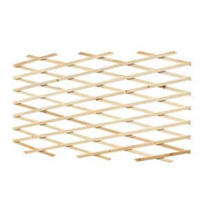 BIANCHERIAWEB Treillis extensible en bois pour plantes grimpantes clôture jardin balcon 150 x 200 cm naturel (Biancheri@Web, neuf)
