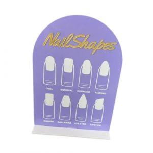 Oshhni Présentoir de nail art, présentoir de vernis à ongles, professionnel, portable, présentoir d'échantillons de pointes d'ongles, présentoir de couleurs, Violet (oshhnieu, neuf)