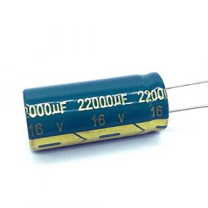 FBITE 2 pièces 22000uf16V Faible ESR/impédance Haute fréquence condensateur électrolytique en Aluminium Taille 18 * 40 16V 22000uf Condensateur Fournitures DIY (anqingshifeileidianzishangwuyouxianzerengongsi, neuf)