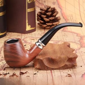 MZSX Pipe à fumer, set de pipes à tabac avec grattoir, support, nettoyeur de pipe et autres accessoires de pipe, cadeau pour grand-père, père, mari, fumeur, accessoire de fumeur (rouge) (PINDD, neuf)