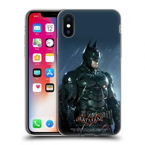 Head Case Designs sous Licence Officielle Batman Arkham Knight Batman Caract&egrave;res Coque en Gel [Protection de Qualit&eacute; Militaire] Compatible avec Apple iPhone X/iPhone XS (eCell, neuf)