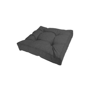 POKAR Coussins d'assise Coussin Extrieur Jardin Assise Coussin Chaise Jardin Galette de Chaise pour Extrieur, Jardin, Balcon 70x70x10 cm, Anthracite (EURAKOP-FR, neuf)