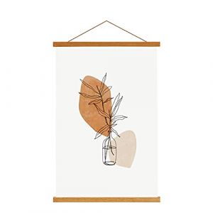 Sanauto B2 Cadre Poster Magnétique 50 CM, 50x70 50x100 Cadre Photo Aimanté en Bois Naturel pour Affiche Cadre Magnétique Cadre d'affiche Cadre Suspendu Porte-affiches (50cm, Teck) (BILLIONRVL, neuf)