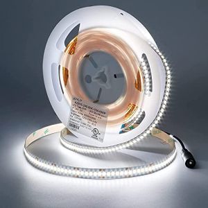 JOYLIT Ruban LED 24V 6000K 5M 238LEDs/M Intérieur, CE UL PRO 13400LM Super Lumineux 24W/M 2835 SMD Blanc Froid Bande LED CRI 92+, IP20 Autocollante Dimmable Strip LED (Nécessite Aliment 24V 120W) (Joyled, neuf)