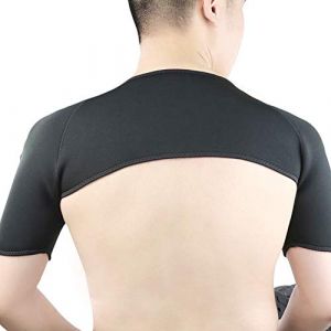 Yosoo Health Gear &Eacute;pauli&egrave;re, Double Support D'&eacute;paule, Droite et Gauche Maintien Epaule Respirante &eacute;lastique pour Les Blessures, L'arthrite, Soulagement de la Douleur, Gym et Sport, M (Letaer, neuf)