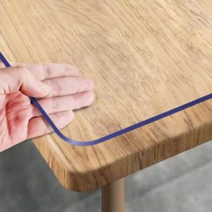 Royhom Nappe Transparente Épaisse 50 x 160 cm, Imperméable Protection Table Transparent, Lavable Protege Table Transparent, PVC Nappe Transparente de Protection, Protège Les Rayures (Royhom Europe, neuf)