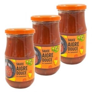 Lot 3x Sauce aigre douce - Bocal 350g (Toilinux, neuf)