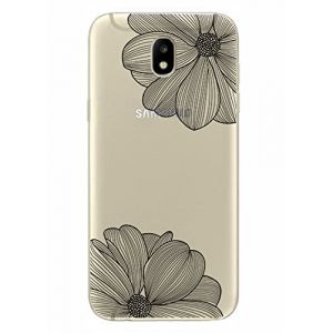 NOVAGO Coque Compatible avec Samsung Galaxy J5 2017 (J530) en Gel Souple R&eacute;sistant Anti Choc avec Impression de qualit&eacute; -Fleur (NOVAGO-Vendeur PRO fran&ccedil;ais, neuf)