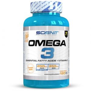 Om&eacute;ga 3 Premium - 700mg EPA, 500mg DHA - 2000mg par dose journali&egrave;re - Omega 3 gelules - Omega 3 + Vitamine E - Omega 3 fish oil - Huile de poisson - Omega 3 dha - Omega 3 epa (120 G&eacute;lules) (Scenit Nutrition, neuf)
