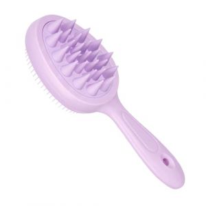 Brosse portable pour cuir chevelu – Masseur de cuir chevelu | Brosse à shampoing avec design double face, peigne de massage avec nettoyage doux pour salon, cheveux, peigne (qiawer, neuf)