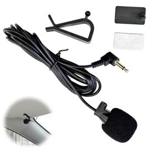 Micro Autoradio Voiture Micro Voiture, Mini 3,5 mm Microphone Externe pour Autoradio St&eacute;r&eacute;o Bluetooth Activ&eacute; Radio St&eacute;r&eacute;o DVD GPS (Zhou Manman, neuf)