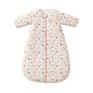 VERTBAUDET Gigoteuse manches longues amovibles LAPIN ENCHANTÉ blanc imprimé 18/36M (VERTBAUDET, neuf)