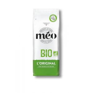 Caf&eacute;s M&eacute;o en Grains Biologique Original - en Pack de 16 sachets de 250G - Certifi&eacute; AB - Niveau de torr&eacute;faction moyenne (CAFES MEO, neuf)