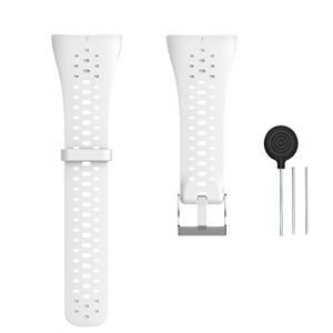 WEINISITE Bracelets pour Polar M400/M430, Ajustables Remplacement Bracelets pour Polar M400/Polar M430 GPS Running Watch (Blanc) (Waekethy-EU, neuf)