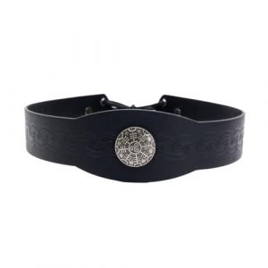 Bandeau médiéval en cuir synthétique pour homme et femme, unisexe, bandeau historique en relief, pour les amateurs de styles vintage (JAYnadwd, neuf)