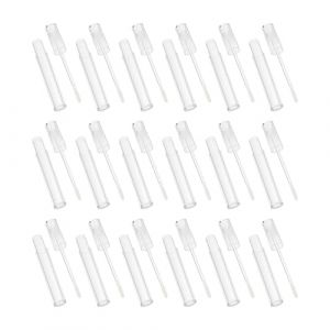 VICASKY 15 Tubes de Gloss Transparents Vides 5 Ml Plastique Solide Petit Flacon Rond pour Rouge &agrave; L&egrave;vres Liquide Anti-Fuites pour Voyage et Trousse de Maquillage Lot de 15 Pi&egrave;ces (Covenant of Nauru, neuf)