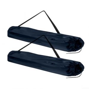 Lot de 2 sacs de rangement pour chaises pliantes d'ext&eacute;rieur avec bretelles r&eacute;glables pour le transport (bleu cyan) (popmall-eu, neuf)