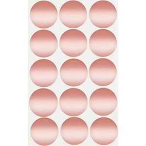 Royal Green Lot de 225 grands autocollants ronds de 30 mm Or rose (RoyalGreenMarketEU, neuf)