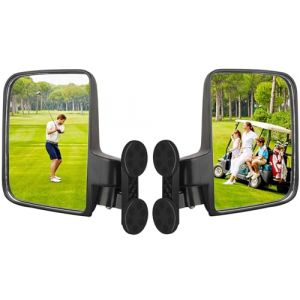 MUTUACTOR Universel Magn&eacute;Tique Tracteur Miroirs,Pas De Forage, Anti-D&eacute;Rapant Chariot De Golf Miroirs R&eacute;Troviseurs Pour John Deere,Kubota,Kioti,Accessoires De Tracteur &eacute;L&eacute;Vateur &eacute;L&eacute;Vateur (1 Paire) (Magnet-Collection, neuf)