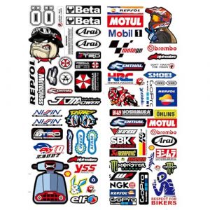 JCUGSBS Autocollant Moto et Voiture Sport - Stickers Rallye pour Motos, Courses, Casques, Tuning et Plus (GuangZhouJieChunMaoYiYouXianGongSi, neuf)
