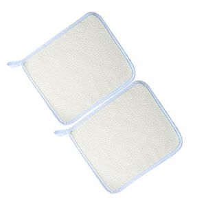 FRCOLOR 2 Pièces Serviette De Bain Lingette Latérale Exfoliante Épurateur De Serviette Pour Le Visage Linge De Bain Exfoliant Laveur De Visage Épurateur De Visage Beige (Laners, neuf)