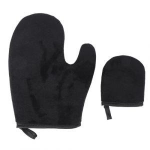 Ensemble de gants autobronzants professionnels 2 pièces, Kit d'applicateur de lotion de bronzage lavable et réutilisable pour le corps et le visage, grand et de pouce, matériau (Haedaxua, neuf)