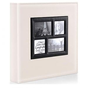 Ywlake Album Photo 10x15 1000 Pochette, Grand Geant Format Cuir Tissu Album pour Horizontal Vertical Photos Beige (ThouseaEU, neuf)