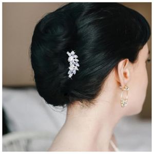 Enautoabs Peigne &Agrave; Cheveux En Cristal Pour Mariage Peigne &Agrave; Cheveux En Cristal Argent&eacute; Pour Mariage Pince &Agrave; Cheveux Pour Coiffure Peigne &Agrave; Cheveux Pour Demoiselle D'honneur Accessoires De Cheveux (Enautoabs, neuf)