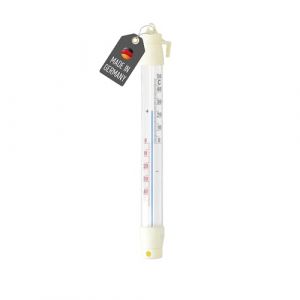 Lantelme Thermom&egrave;tre de fen&ecirc;tre, affichage de la temp&eacute;rature de Vienne, rotatif &agrave; 50 &deg;C, en plastique, longueur : 20 cm x 2,2 cm, couleur : blanc, thermom&egrave;tre analogique, &agrave; fixer &agrave; l'ext&eacute;rieur sur le (lantelmegmbh, neuf)
