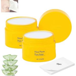 Lu-elle Pore Strips | Blackhead Remover Mask | 60 Pieces Pore Strips, Black head Remover Peel off Mask,Deep Pore Cleaner Nose Blackhead Remover Pore Strips,Black Head Remover for Face (2Pcs) (JIANQIANGXUEXI, neuf)