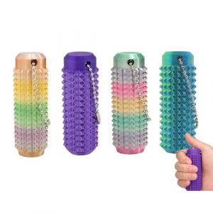 JOYVOVO 4X Fidget Jouet Porte-Clés, Pendentif, Sensoriels Porte-Clés Portable pour Soulager L'Anxiété et Soulager La Douleur, Fidget Keychain Stress TDAH Porte-Clés de Massage à Rouleau Apaisant (PHUI EU, neuf)