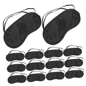 NOLITOY 16 Pièces pour les yeux jetable patch yeux bandeau yeux eye mask cache yeux masques pour les yeux en vrac cache-yeux pour dormir nuances d'oeil polyester Black (M.Meteorite, neuf)