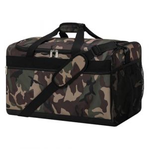 Sac de sport fourre-tout avec bandouli&egrave;re Sac de sport pour gym avec bandouli&egrave;re Sac de week-end pour une nuit pour homme et femme, camouflage, 40L Upgraded (iFARADAY-FR, neuf)